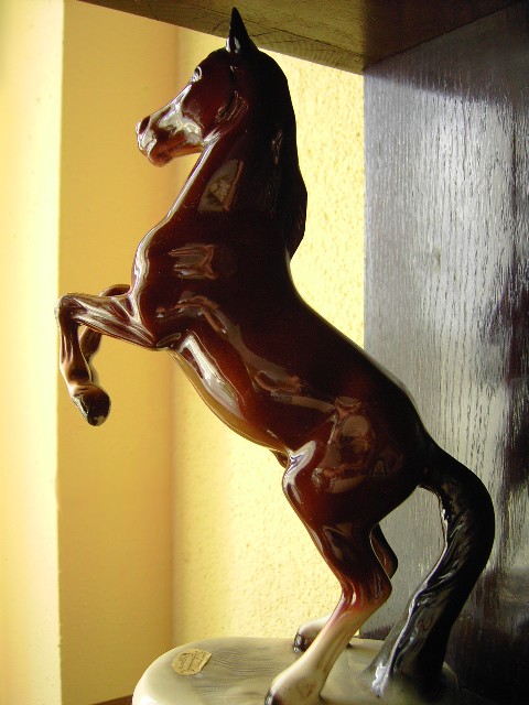alte Porzellan Figur Pferd